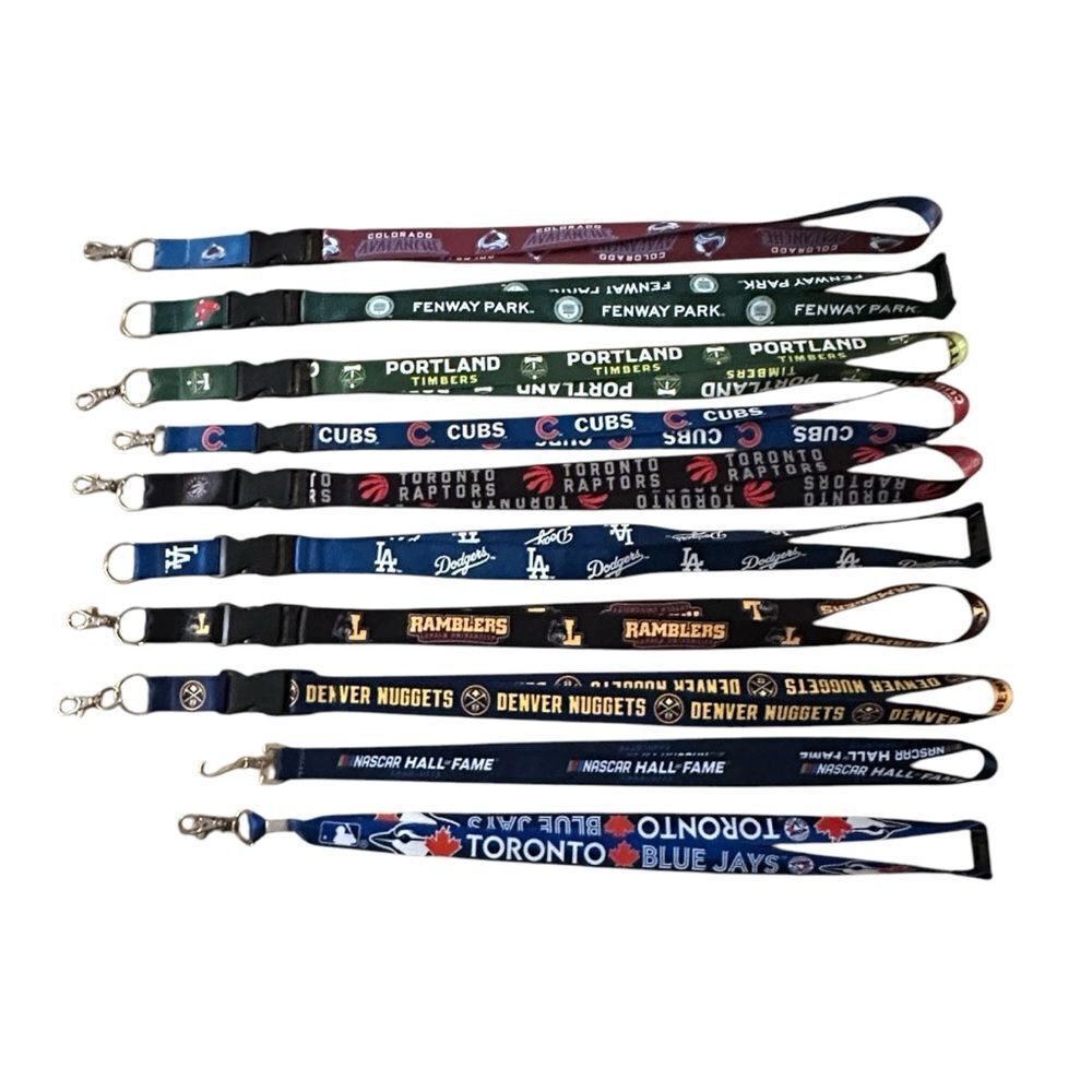Assortment of Sport Team Lanyards ~ total of 10
